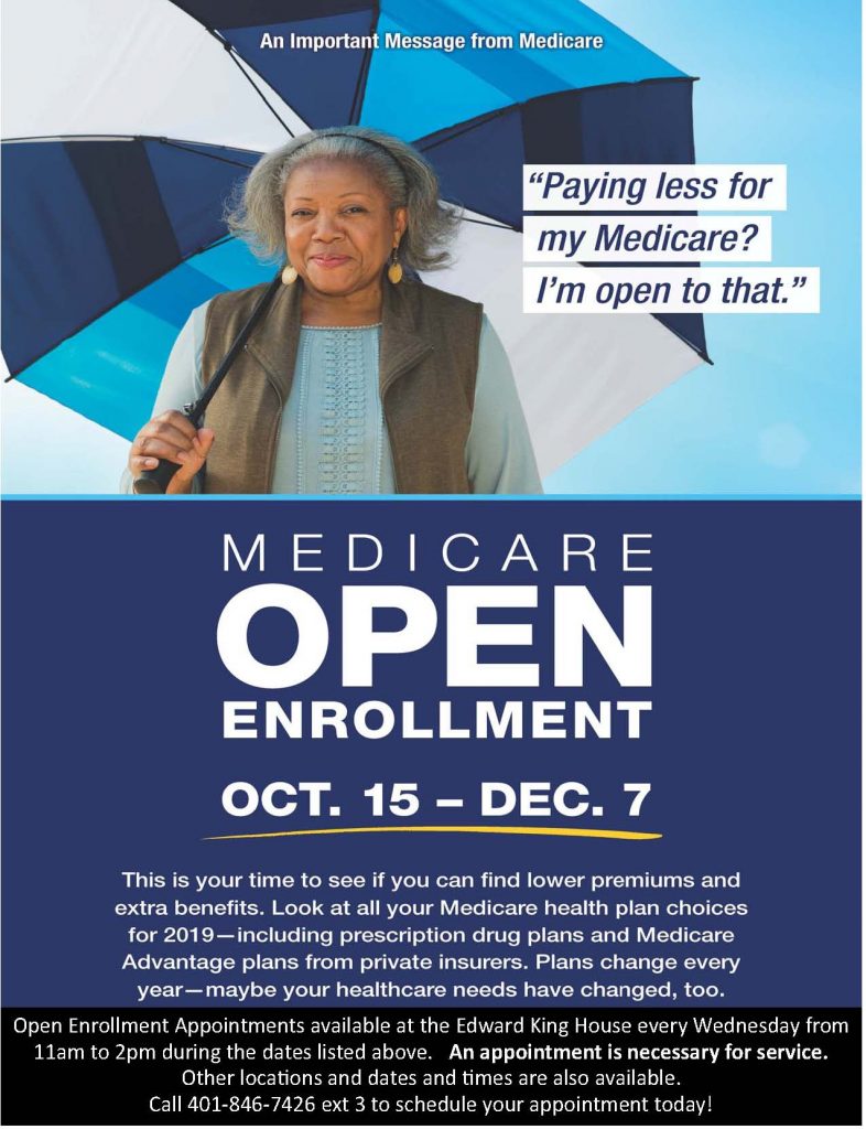 Medicare Open Enrollment (By Appointment Only) - Edward King House ...