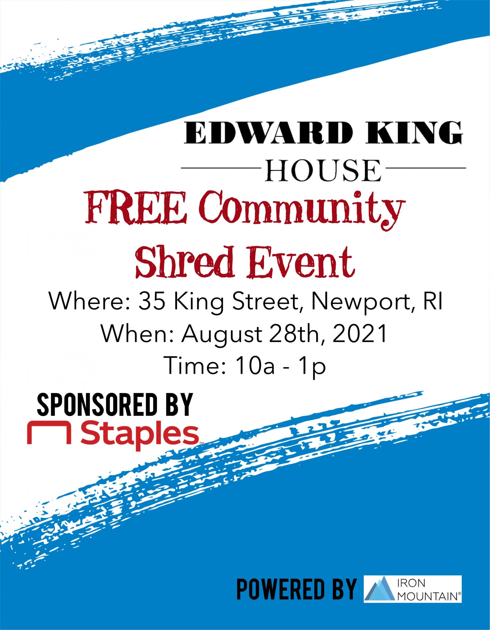 Free Shredding Event Edward King House